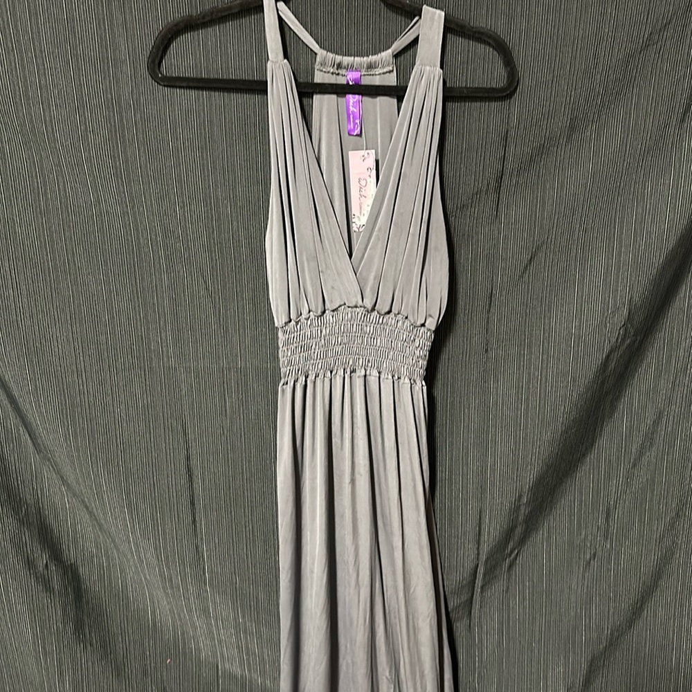 Wish‎ Collection Grey polyester and spandex long maxi dress / Size M / M-23
